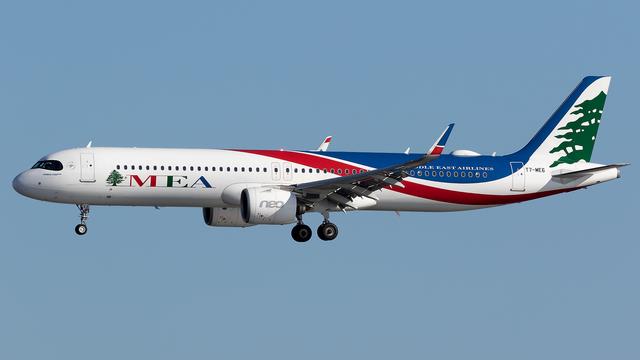 T7-ME6:Airbus A321:Middle East Airlines